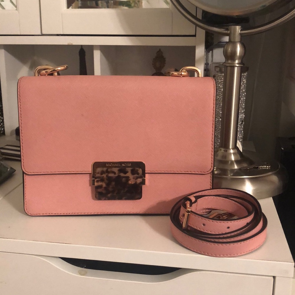 COPY - Michael Kors pale pink sm shoulder flap bag